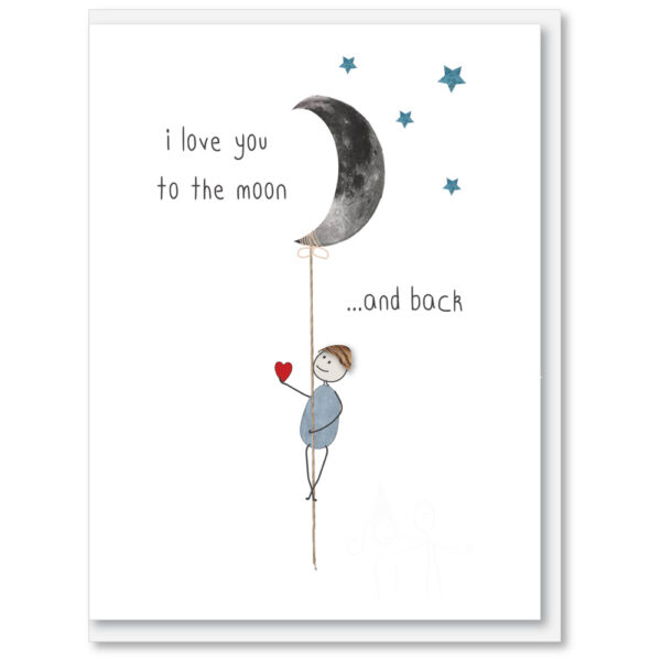 i candy Card Love – I love you to the moon and back