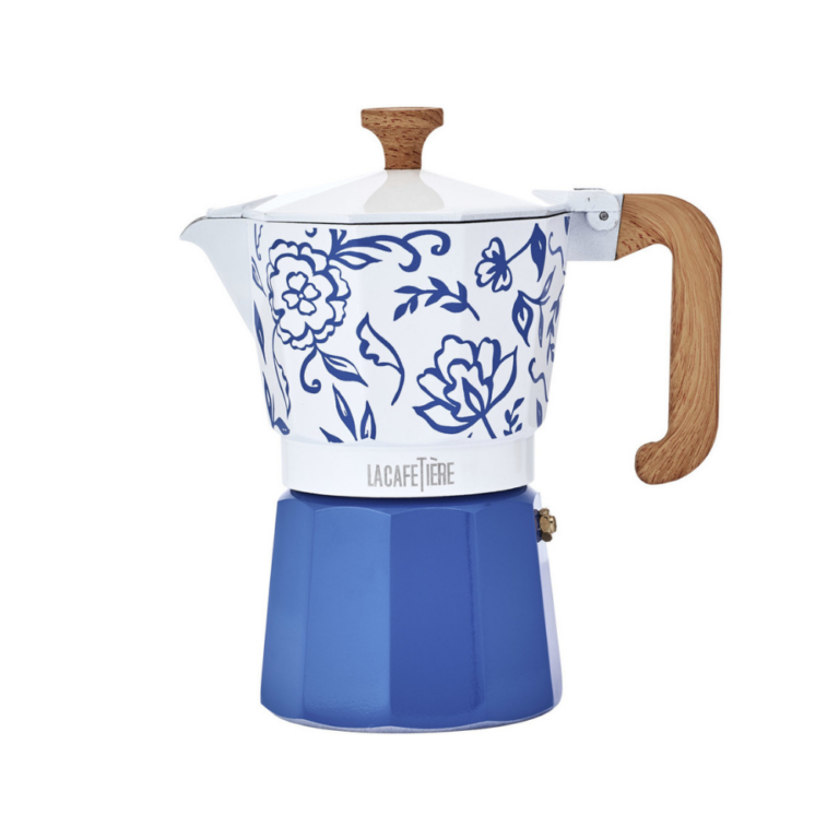 La Cafetière Venice Espresso Maker Blu Fiorato 290ml