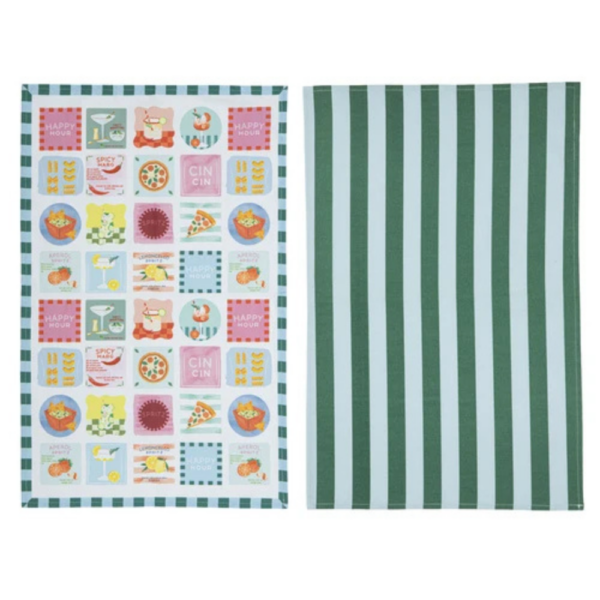 Ladelle Flavour Haven Kitchen Towel 2 Pack