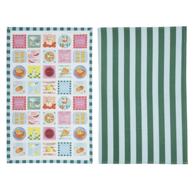 Ladelle Flavour Haven Kitchen Towel 2 Pack