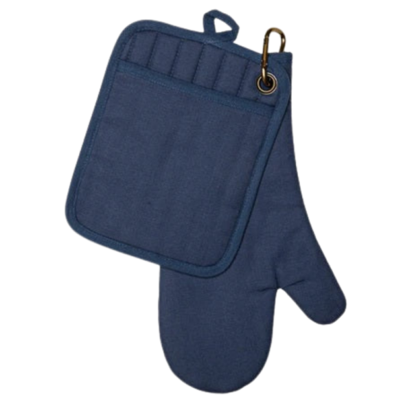 Ladelle Austin Marine Pot Holder & Oven Mitt Set