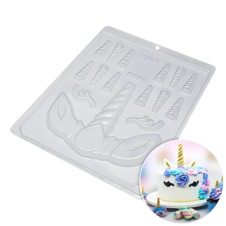 BWB Large Unicorn Horns Chocolate Mould
