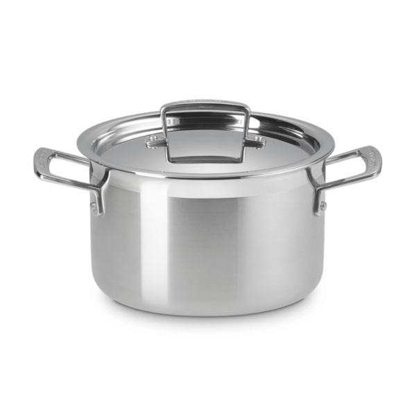 Le Creuset 3-ply Stainless Steel Deep Casserole 20cm