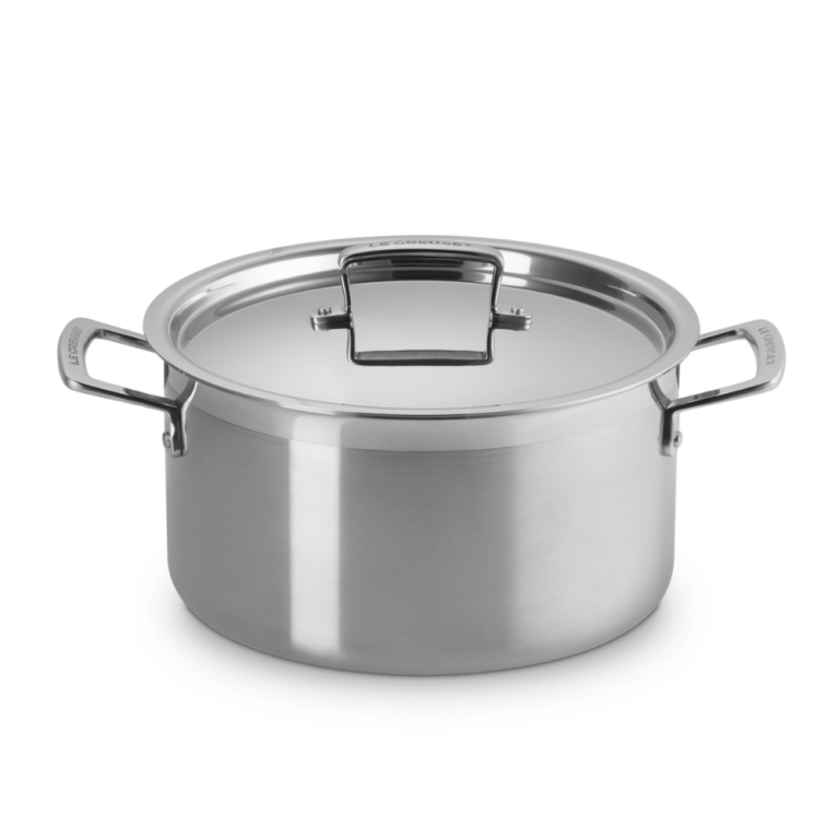Le Creuset 3-ply Stainless Steel Deep Casserole 24cm/6L