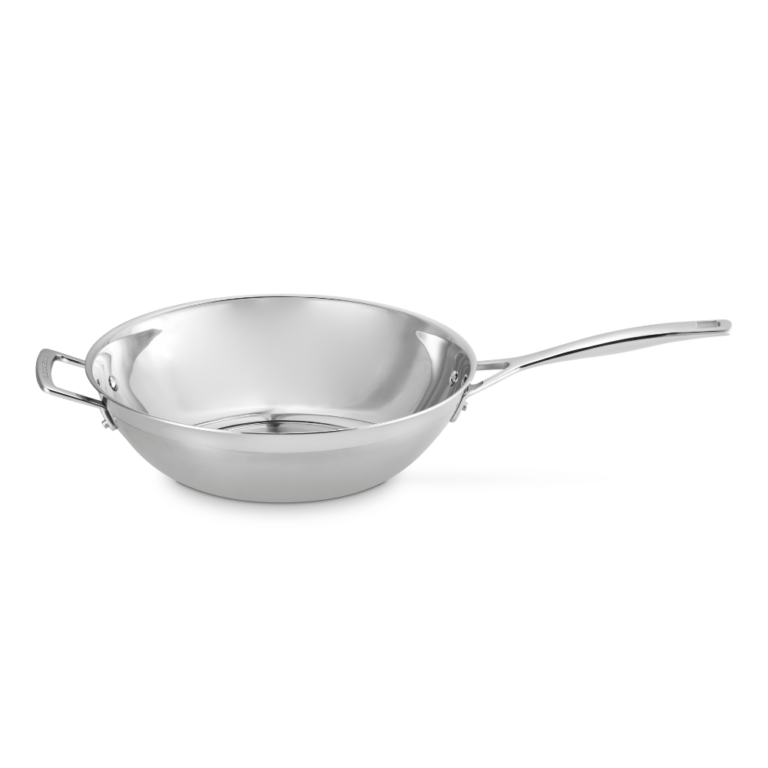 Le Creuset Classic 3-Ply Stainless Steel Wok 30cm