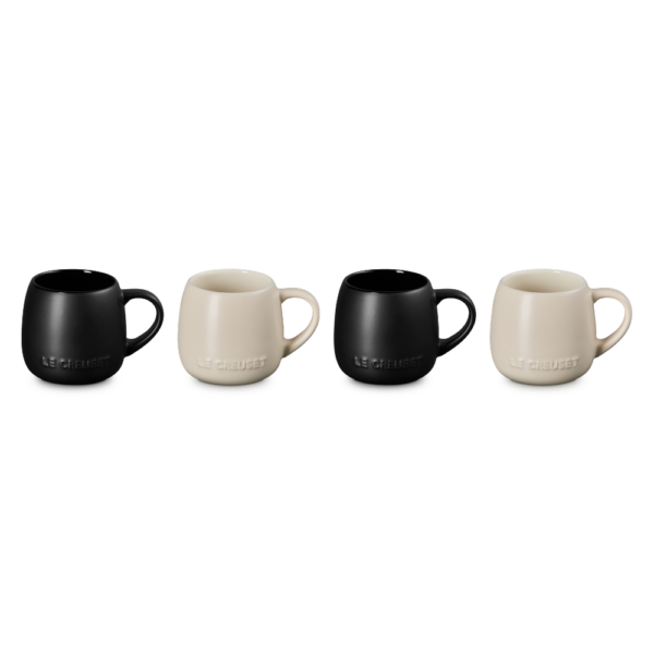 Le Creuset Stoneware Serenity Coupe Mug 320ml Set of 4 (2 Colours)