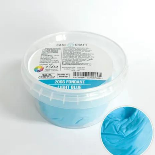 Cake Craft Fondant Light Blue 200gm