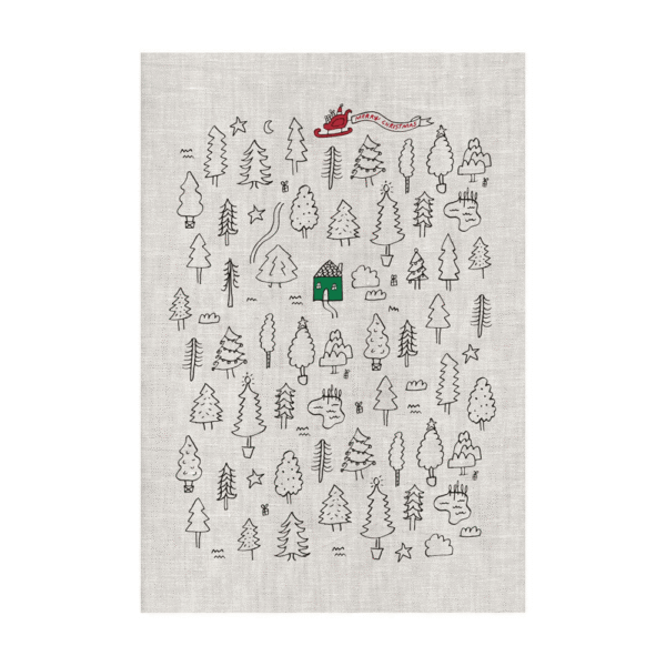 Linens & More I’ll Be Home Tea Towel