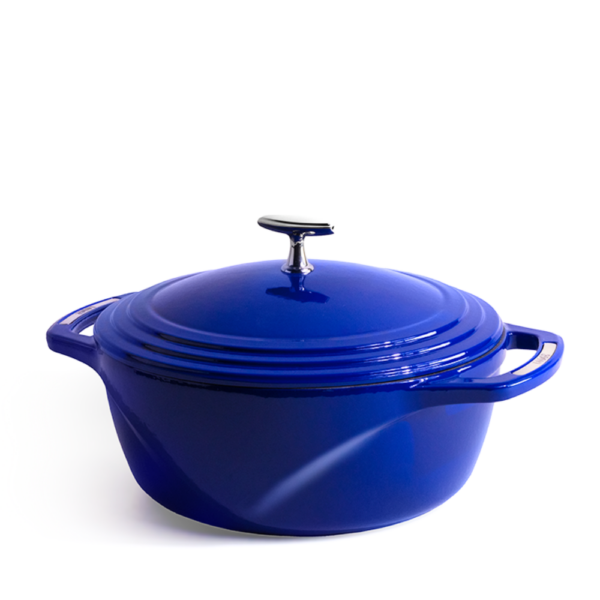 Lodge USA Enamel Cast Iron Dutch Oven Smooth Sailing (2 Sizes)