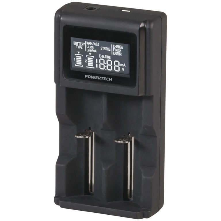 Dual-Channel Li-ion / Ni-MH Battery Charger with LCD Display