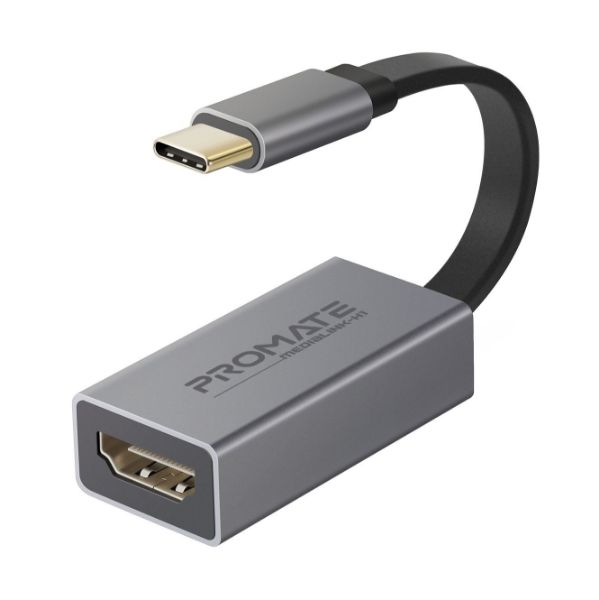 USB-C to HDMI Adapter. Supports up to 4K@30Hz. Plug & Play. Input: USB-C Output:
