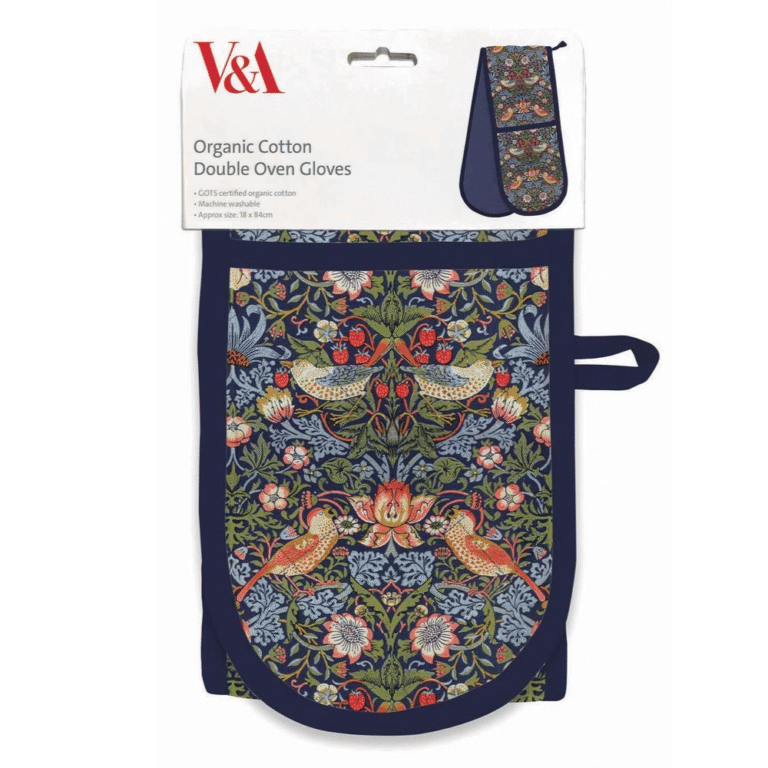 V&A Double Oven Glove Strawberry Thief