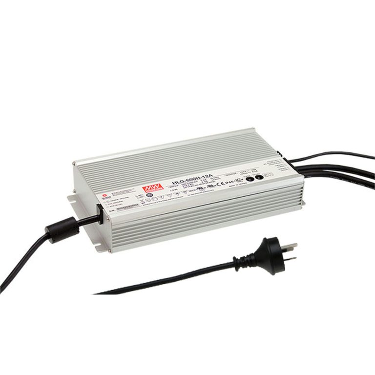 Mean Well 24V 25A 600W HLG Series LED Power Supply with 3-in-1 Dimming