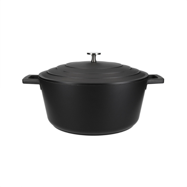 MasterCraft Cast Aluminium Casserole 5L Black
