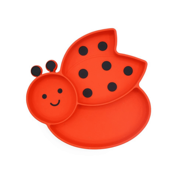 Melii Silicone Suction Plate Ladybug