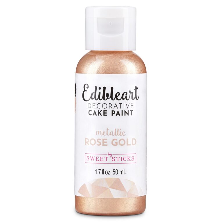 Sweet Sticks Edibleart Paint Metallic Rose Gold 50ml