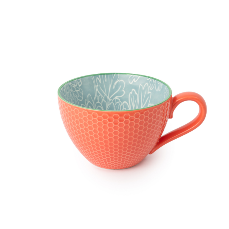 Mikasa Stoneware Mug Grey Floral 330ml