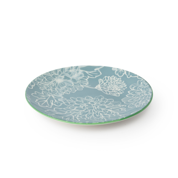 Mikasa Stoneware Side Plate Grey Floral 18cm