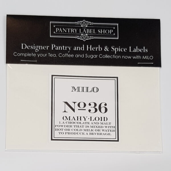 Vintage Milo Label