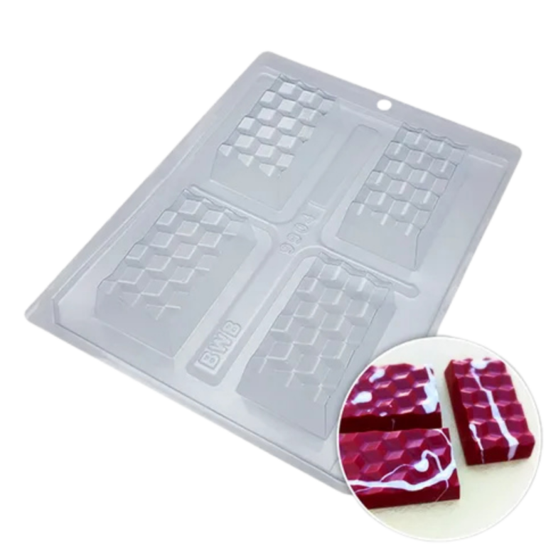 BWB Mini Textured Slab 3 Piece Chocolate Mould
