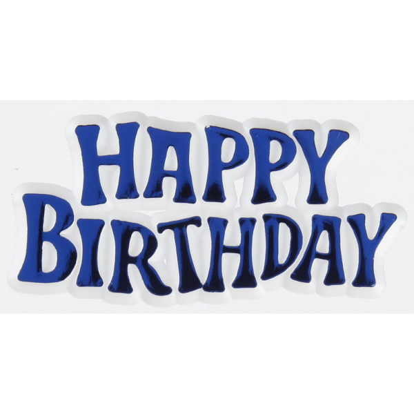 GoBake Blue Happy Birthday Motto