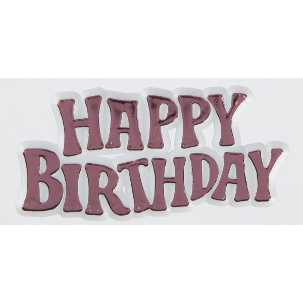 GoBake Pink Happy Birthday Motto