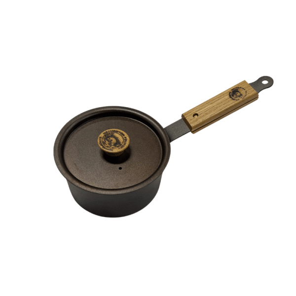 Netherton Foundry Saucepan with Lid & Oak Handle 15cm