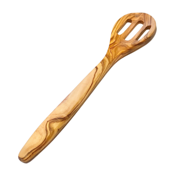 Natural OliveWood Slotted Spoon 30cm