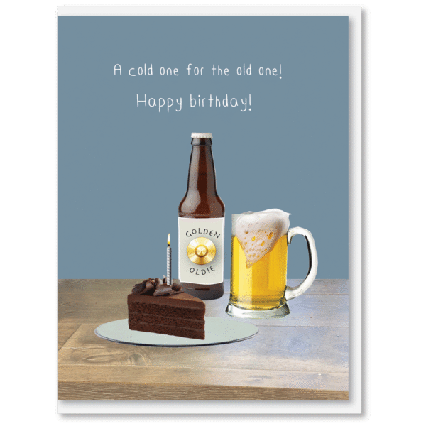 i candy Card Birthday – Cold one for the old one