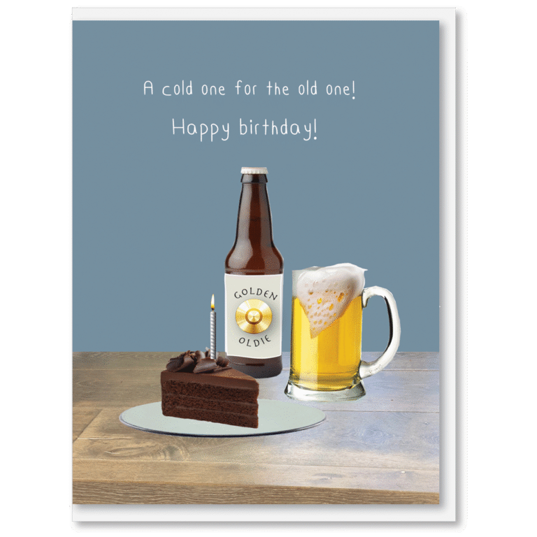 i candy Card Birthday – Cold one for the old one