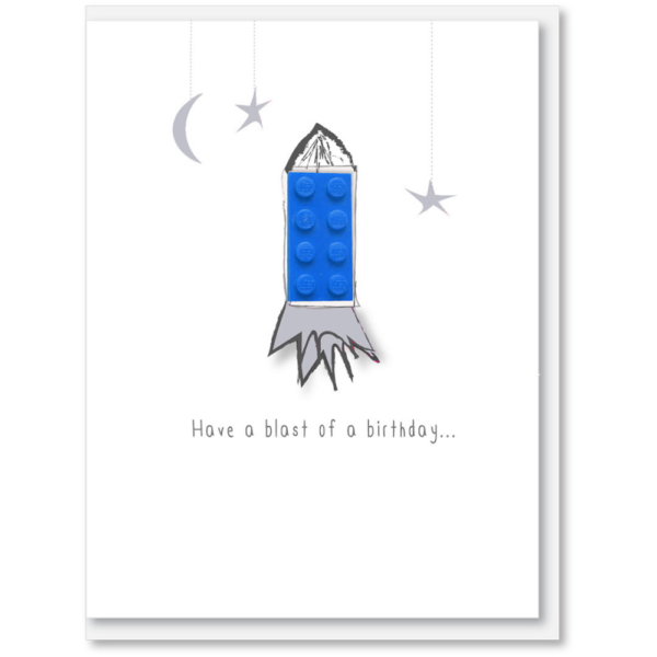 i candy Card Birthday – Lego Rocket