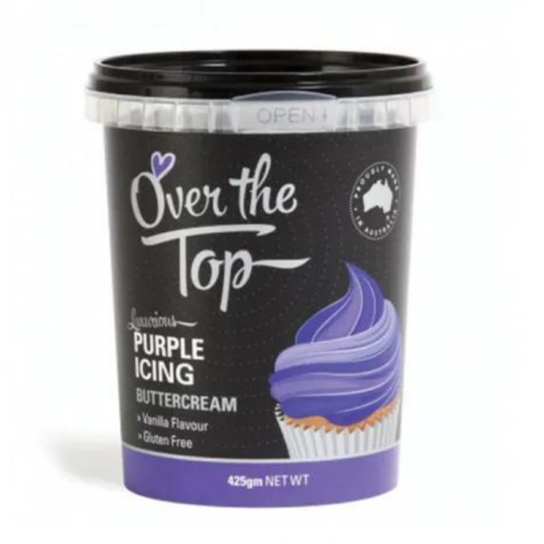Over The Top Buttercream Icing Purple