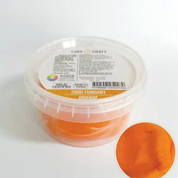 Cake Craft Fondant Orange 200gm