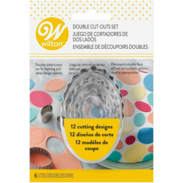 Wilton Fondant Double Oval Cut-Outs Set of 6