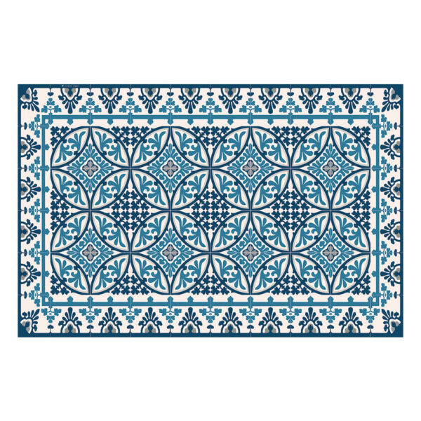 Beija Flor Barcelona Blue & White Vinyl Placemat 33x50cm