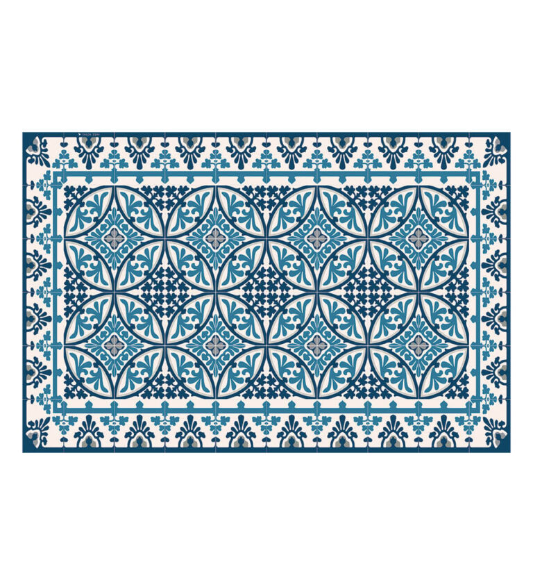 Beija Flor Barcelona Blue & White Vinyl Placemat 33x50cm