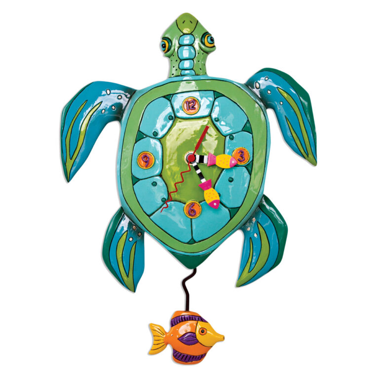 Allen Designs Sup Dude Turtle Pendulum Clock