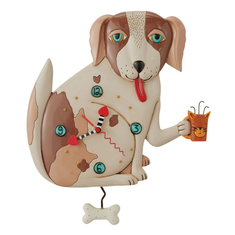 Allen Designs No Bones Dog Pendulum Clock