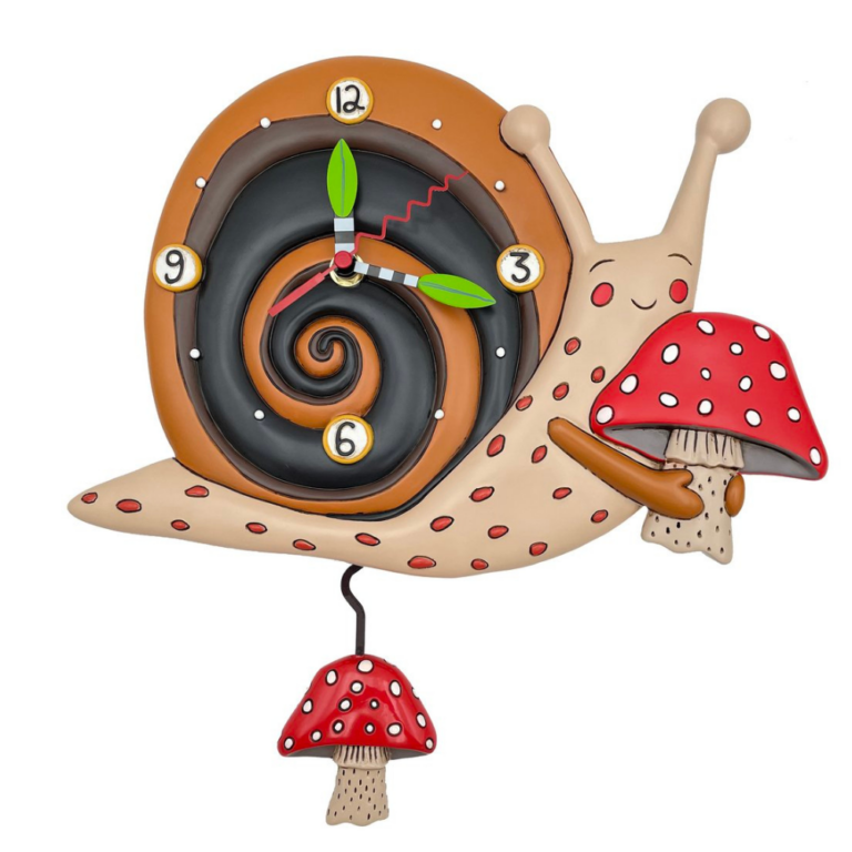 Allen Designs Slow and Steady Snail Pendulum Clock