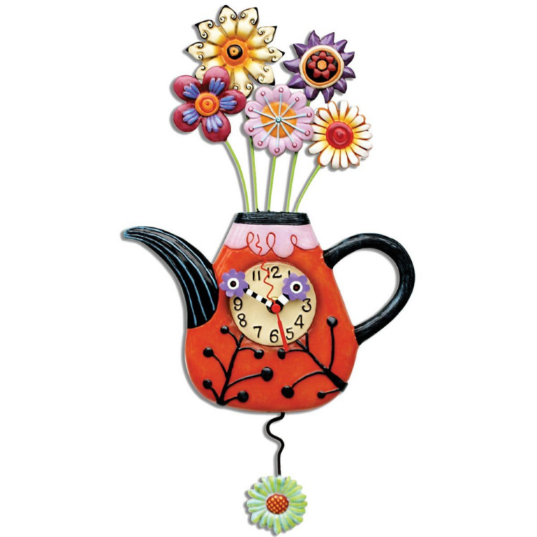 Allen Designs Flower Teaful Clock