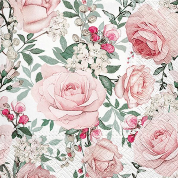 PAW Decor Lunch Napkin Gorgeous Roses