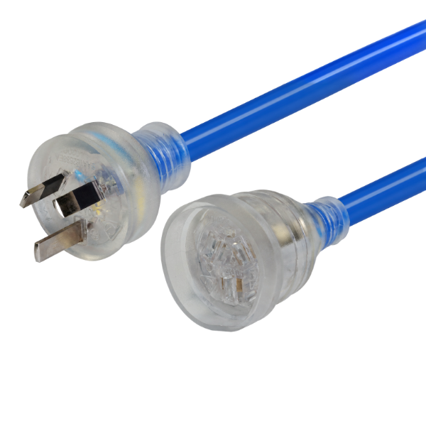 15m Extension Lead 15A Extra Heavy Duty Industrial 3 Core 1.5mm Cable Blue