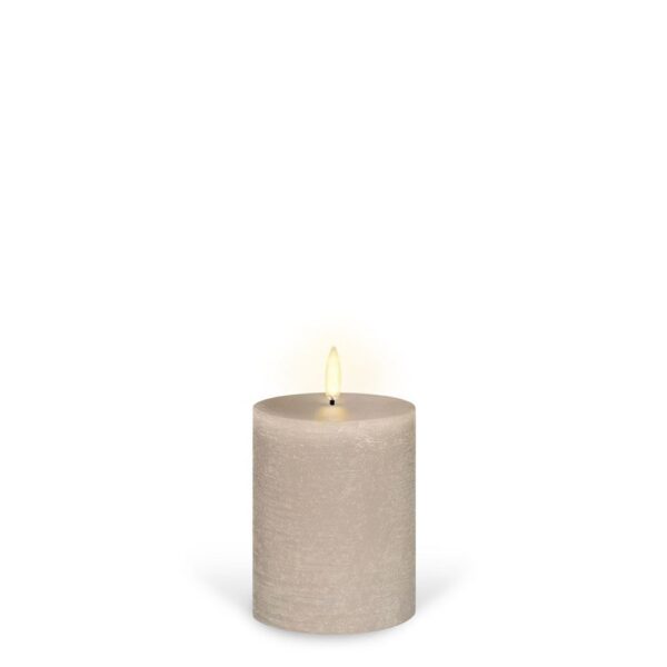 Uyuni Pillar LED Candle Sandstone 10.1cm