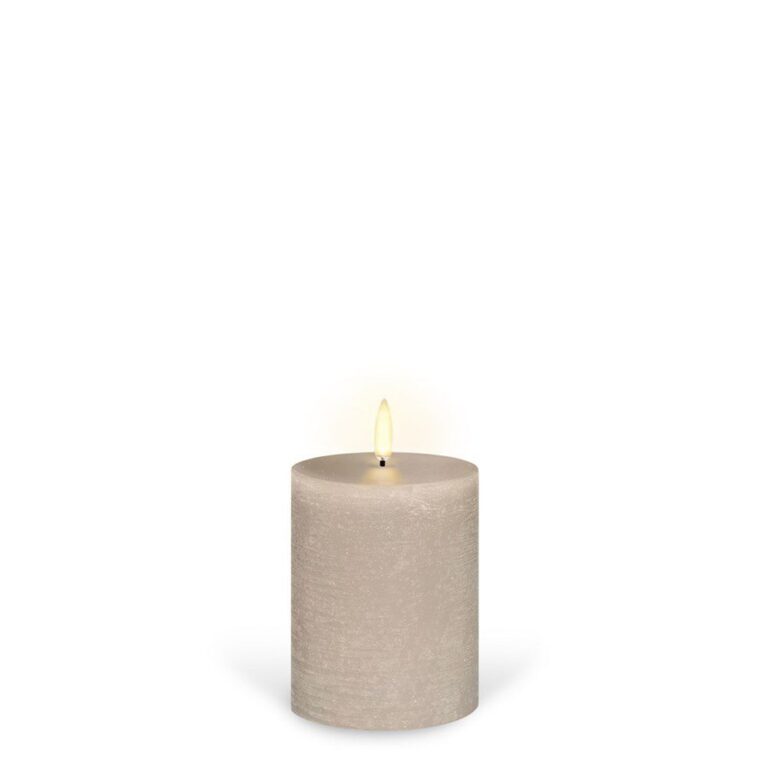 Uyuni Pillar LED Candle Sandstone 10.1cm