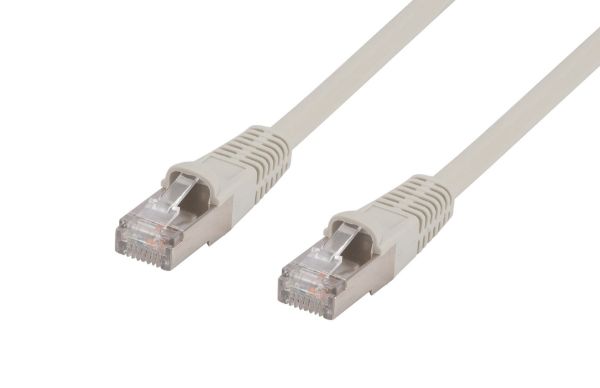 15m Cat6 Beige STP Patch Lead T568A 26AWG Shielded Plug.
