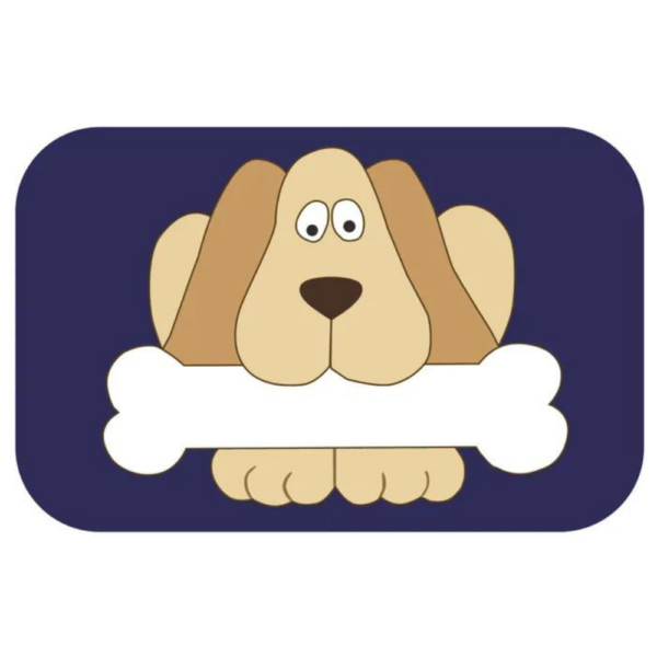 Placemat Dog With Bone