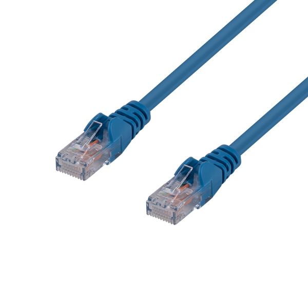 50m Cat6 Blue UTP Patch Lead T568A 250MHZ 24AWG Unshielded Plug.