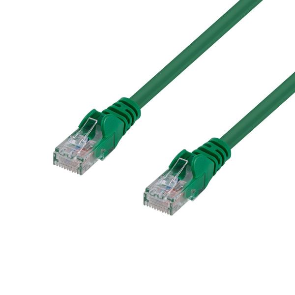 5m Cat6 Green UTP Patch Lead T568A 250MHZ 24AWG Unshielded Plug.