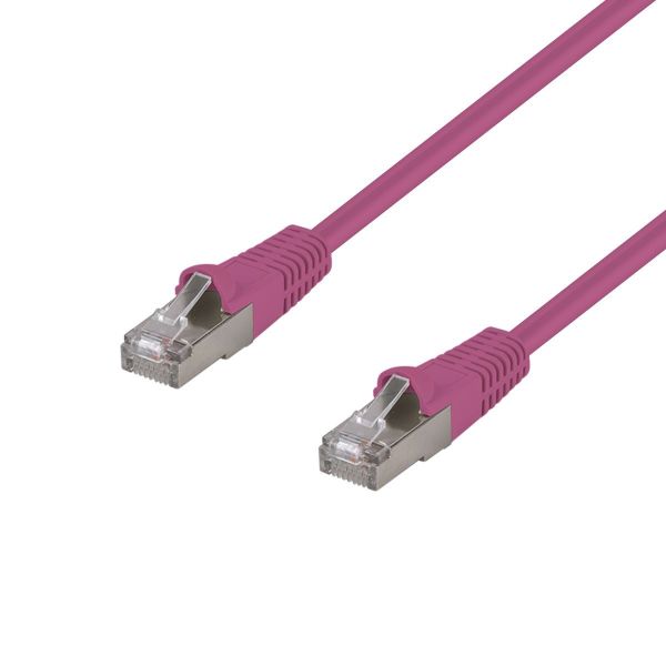 10m Cat6A S/FTP Pink 10G LSZH Patch Lead 26AWG 500MHz Shielded Plug. Cat6 Aug