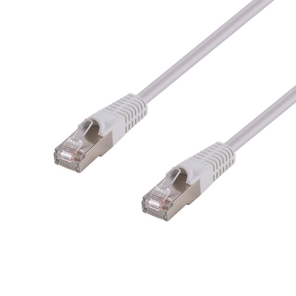 0.75m Cat6A S/FTP White 10G Patch Lead 26AWG 500MHz Shielded Plug. Cat6 Augmented